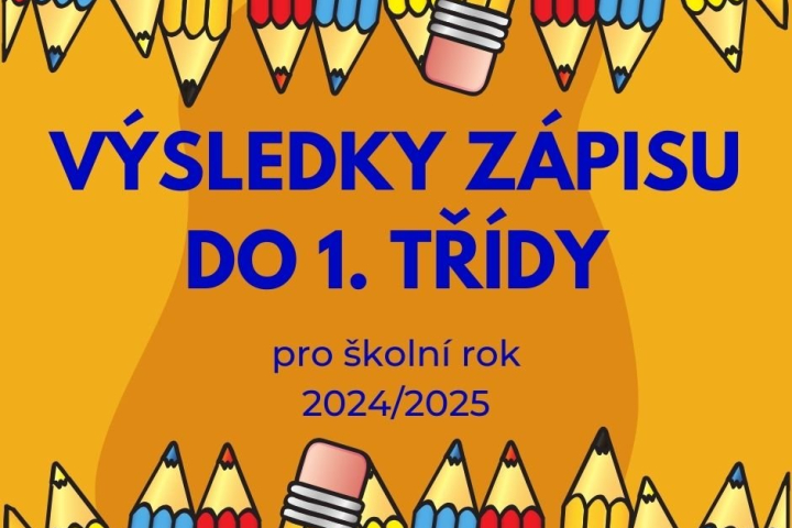 Výsledky zápisu do 1. ročníku pro školní rok 2024/2025 - ZŠ Čajkovského